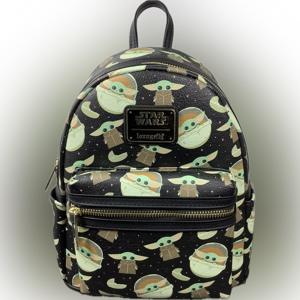Disney Loungefly Star Wars Mandalorian Grogu Baby Yoda Mini Backpack NWT